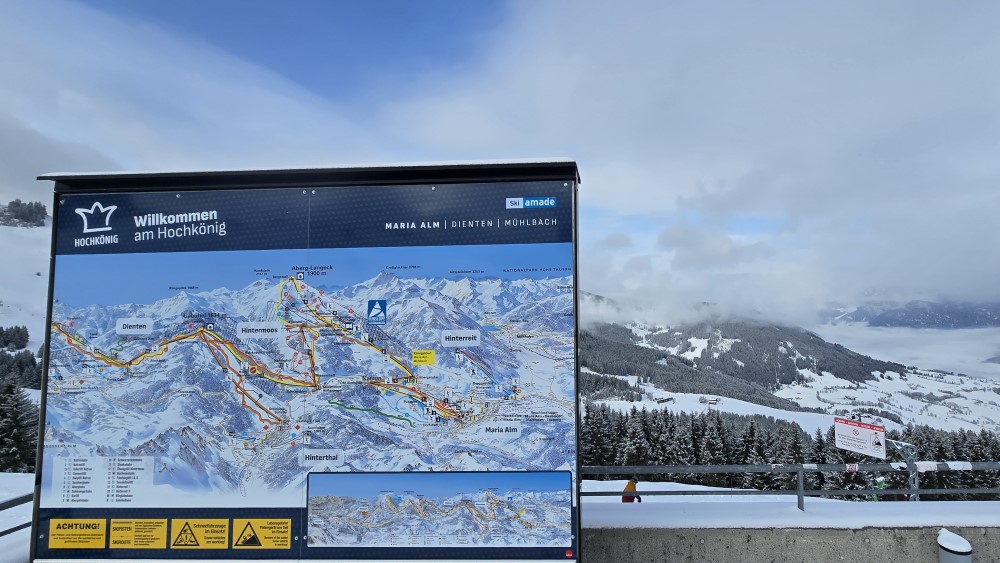 Skigebied Hochkönig.